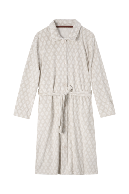 Comfyhome Women‘s Ultra Soft Full Printed Mircrofiber Buttons Fall & Winter Luxury Housecoat