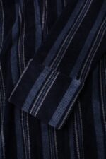 Comfyhome Men‘s Stripe Printed Coral Fleece Plush Collar Winter Robe - Image 4