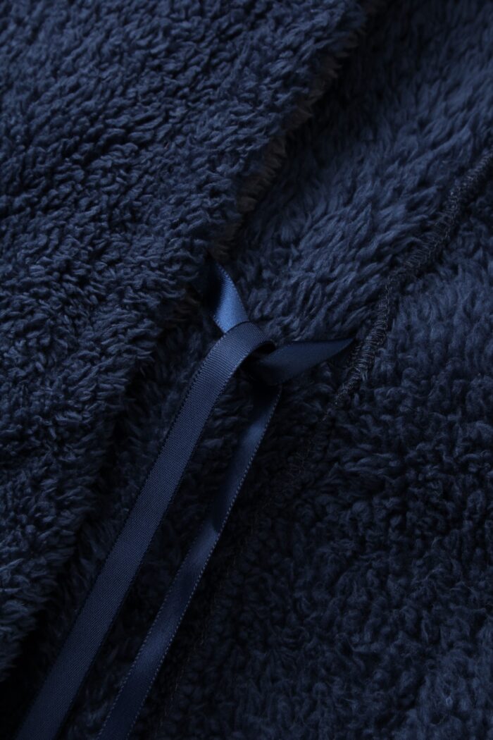 Comfyhome Men‘s Ultra Soft Solid Sherpa Fleece Hoody Winter Robe - Image 2