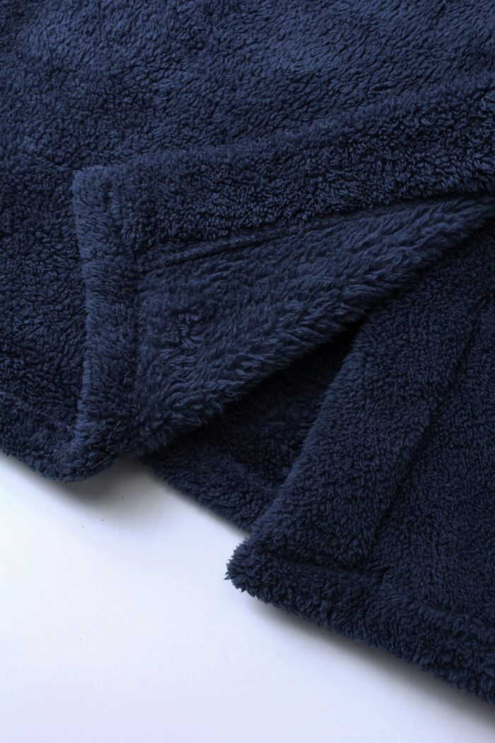 Comfyhome Men‘s Ultra Soft Solid Sherpa Fleece Hoody Winter Robe - Image 4