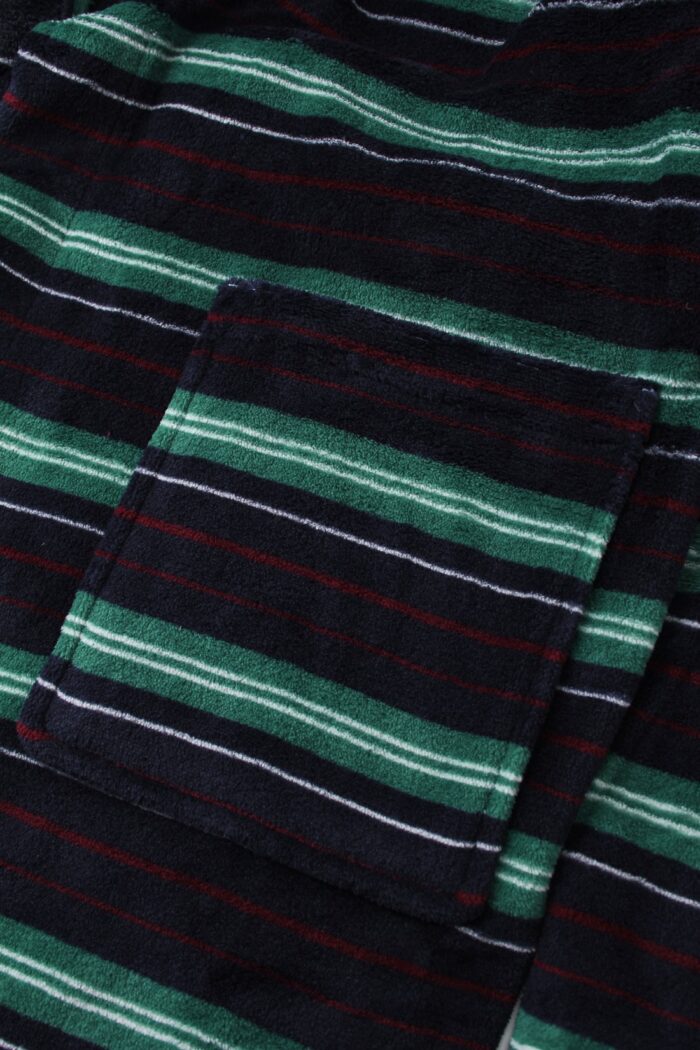 Comfyhome-Men‘s-Ultra-Soft-Stripe-Printed-Coral-Fleece-Collar-Winter-Robe - Image 5