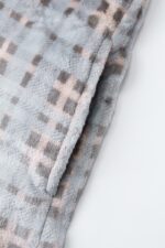 Comfyhome Women‘s Warm Check Printed Flannel Fleece Lapel Button Winter Housecoat - Image 4