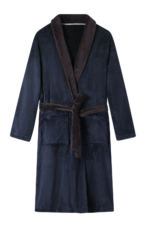 Comfyhome Men‘s Navy Plush Coral Fleece Shawl Collar Winter Robe.png