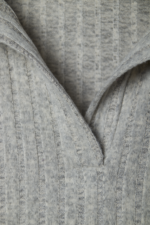 Comfyhome Women‘s Ripple Thick Needle Thread Fleece Lapel Collar Spring Nightdress - Image 4