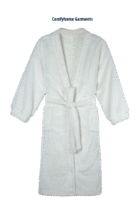 Comfyhome Women’s White Sherpa Fleece Kimono Robe Super Soft Winter Lounge Sleepwear with Waist Tie and Pockets